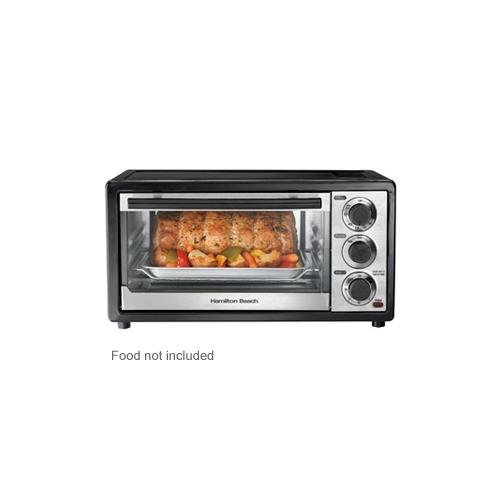 Hamilton Beach 31508 Toaster Oven 6 Slice, Bake, Broil, Toast, Auto