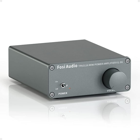 Fosi Audio V1.0G 2-Channel Class D Audio Power Amplifier 50W Continuous with 19V Power Supply