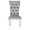 thumbnail image 4 of Kerwin Velvet Upholstered Dining Side Chair Grey (Set of 2), 4 of 12