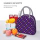 thumbnail image 5 of Fotbe Purple Mardi Gras Bolsa de Almuerzo con Estampado, Lonchera Aislada, Contenedor de Comida Reutilizable Tipo Cooler a Prueba de Fugas, 5 of 6