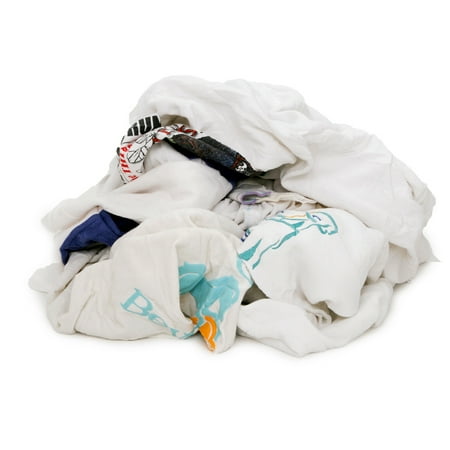 Pro-Clean Basics Recycled Multicolored T-Shirt Cloth Rags, 4 lb. bag