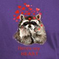 thumbnail image 3 of CafePress - Here's My Heart Cute Raccoon Blowing Kisses Quote - Men's Classic Graphic Cotton T-Shirt, 3 of 4