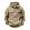 Khaki, variant on Men's Sherpa Quarter Zip Hoodie with Cargo Pockets Thermal Pullover Breathable Loose Fit Tactical Sweatshirt Winter Jackets