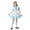 Sky Blue, variant on 2026 New Halloween Kids Halloween Costumes,Girl's New Pattern Long Sleeves Velvet Retro Court Style Dress - Black 140