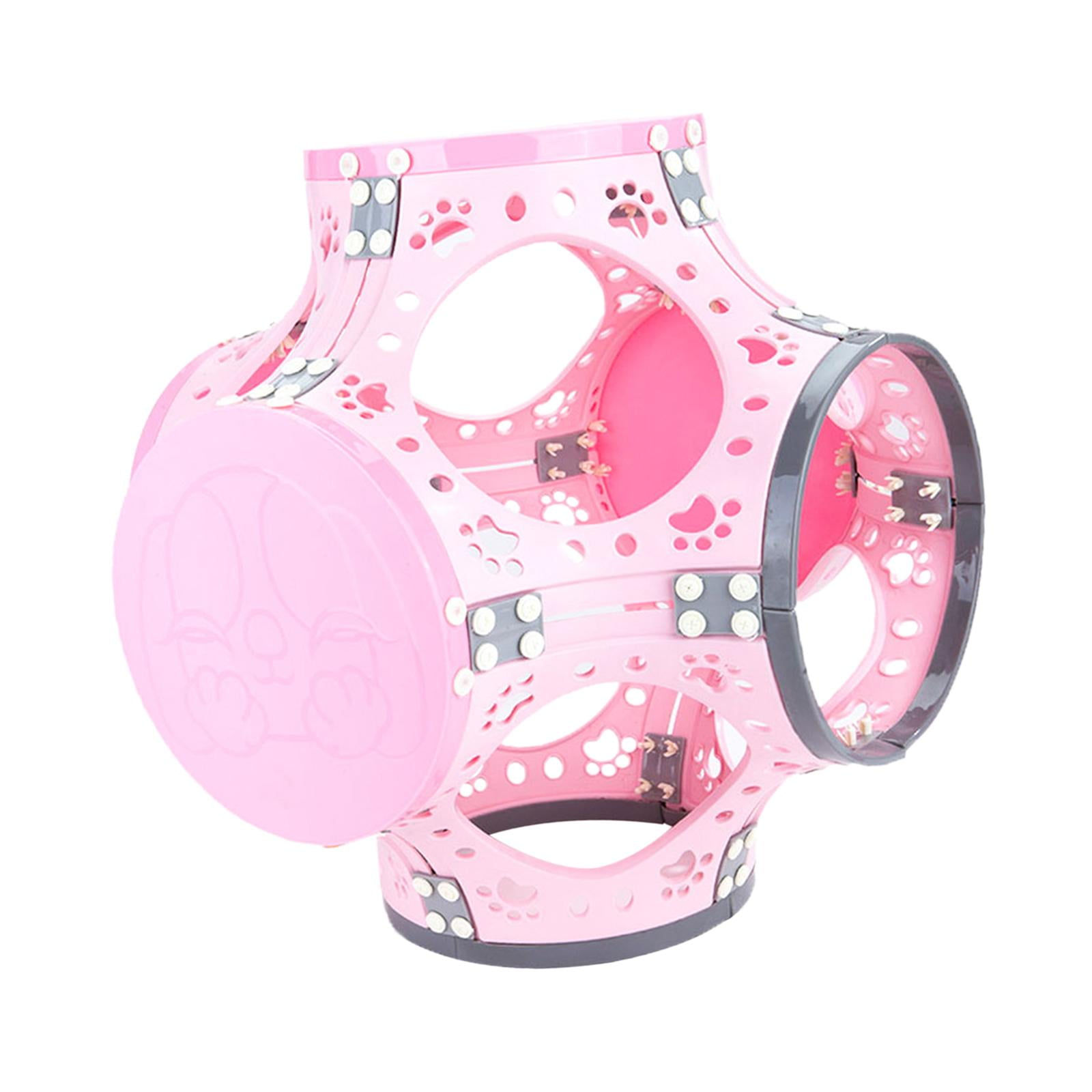 Cat Tunnel Pay Toy, Small Animals Indoor Home Playing, Cute Pet Supplies Cat Climbing Frame Pet Interactive Toy for Kitten Puppy Rabbits Pink