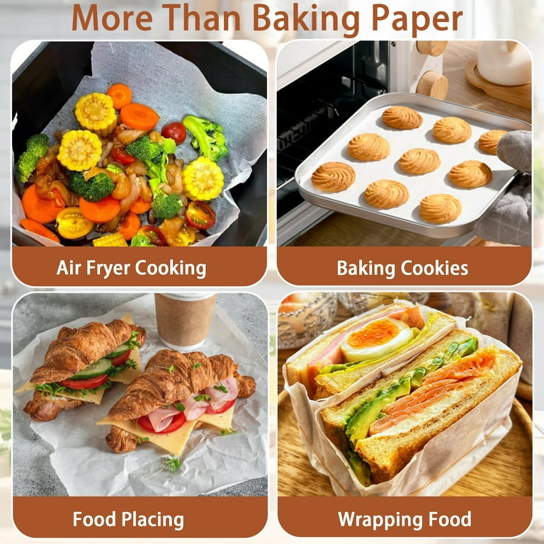200 Pcs Parchment Paper Baking Sheets, 10