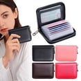 thumbnail image 1 of Saipulusi Genuine Leather RFID ID Card Bag Male And Female Anti Demagnetization Multi Slot Lightweight And Large Capacity Cover Anti Brush Bank Card Holder Bag Driver's License, 1 of 9