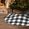 thumbnail image 5 of Defioc Black White Plaid for Christmas Tree Skirt Snowman Xmas Tree Skirt Farmhouse Christmas Decorations Tree Mat for Holiday Party Decor-36", 5 of 6