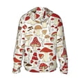 thumbnail image 3 of Kll Cartoon Mushrooms Print Men'S Women’s Upf 50+ Sun Protection Outdoor Hoodie Jacket Long Sleeve Fishing Hiking Performance Shirt- X-Large, 3 of 8