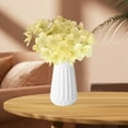 thumbnail image 5 of Coollooc Hydrangea Artificial Flowers, 11Pcs Fake Flowers for Decoration, Real Touch Silk Flowers with Stems Faux Decorative Flowers for Outdoor Wedding Centerpiece(B,Yellow), 5 of 6
