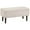 Beige, variant on HOMCOM Ottoman with Storage & Wooden Legs, 57L Storage Ottoman, Cream White