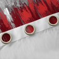 thumbnail image 4 of Homewish Painting Line Aesthetic Blackout Curtains Set of 2 (52x84 Each),Abstract Geometric Window Curtains,Red Gray Curtains and Drapes For Kids,Ultra Soft Home Decor, 4 of 6