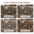 thumbnail image 7 of ODIKA 5'x7' Washable Area Rug Easy Care, Non-Shedding, Pet Friendly, Black Gold Floral Elegance Intricate Borders Classic Motifs and Symmetrical for Small Living Room, Bedroom, 7 of 7