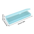 thumbnail image 2 of Translucent Frosted Pencil Case Multi Functional Large Capacity Storage Pen Case Organizer, Portable School Office Desk Supply Holder, For Students Office Workers Travel Organization, 2 of 5