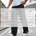 thumbnail image 4 of Mens Sweatpants Fashion Casual Solid Color Loose Winter Drawstring Pockets Pants Sweatpant Soft and Comfortable, 4 of 7