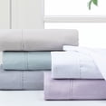 thumbnail image 5 of Pointehaven  Microfiber Printed and Solid Luxury sized Sheet Set Full - Grey, 5 of 5