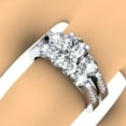 thumbnail image 4 of 1.40 Carat (ctw) 14k White Gold Round Diamond Ladies Bridal Engagement Ring Set Matching Wedding Band, 4 of 4