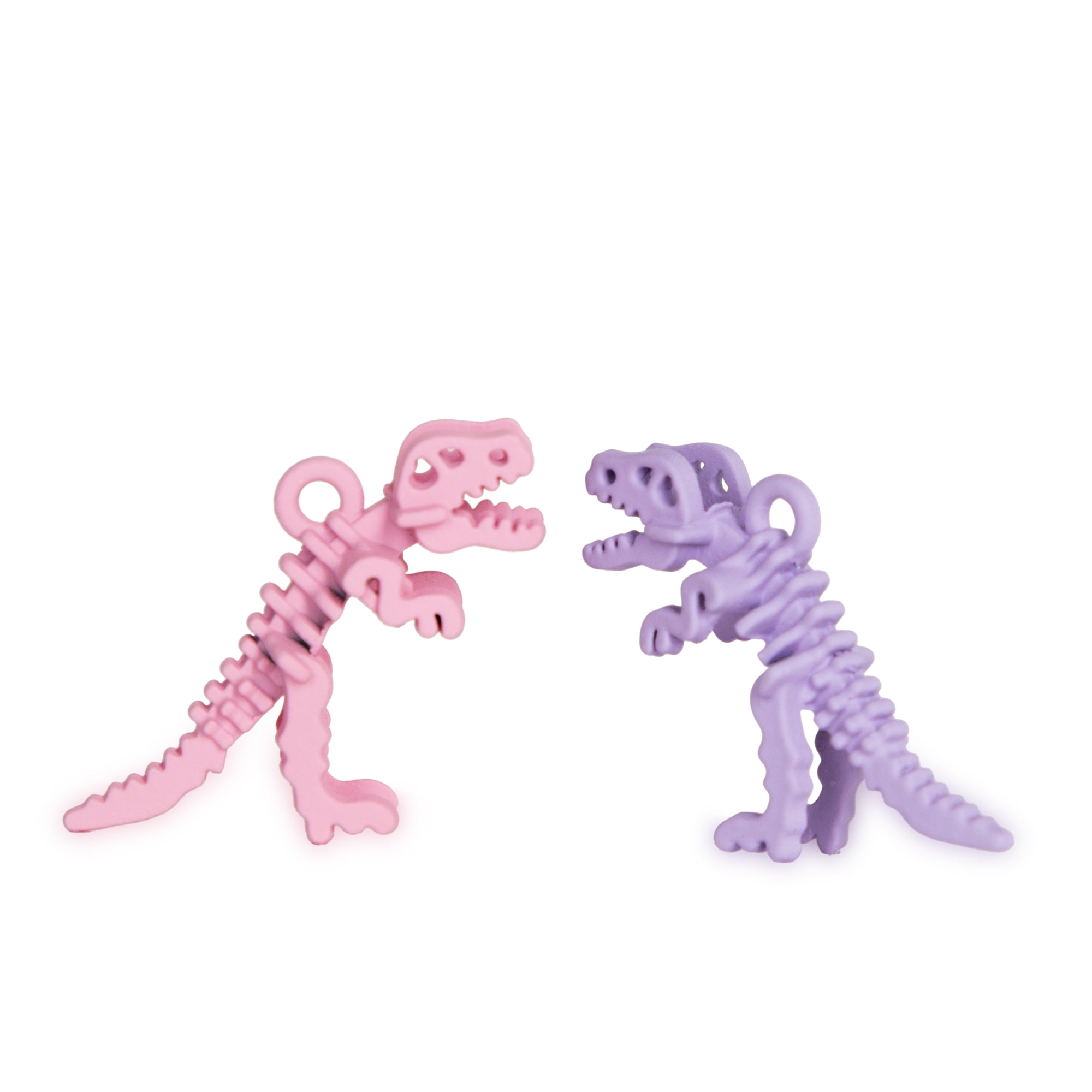 Cousin DIY Pink/Purple Animal Charms-Gummy Bear, Balloon Dog, Dinosaur, 6 Piece, Unisex