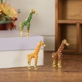 thumbnail image 2 of LOLIPPYY Giraffe Figurine: Animal Sculpture Metal Giraffe Collectible for Desk - Shelf Bedroom Office - Miniature Animal Decoration for Fairy Gardens Micro Landscape, 2 of 7