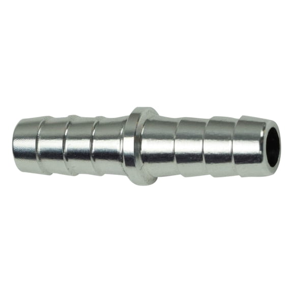 ICT Billet 5/16" Hose Barb .3125 Inch Splice Coupler Repair Connector Fitting Adapter Connector Radiator Coolant Intercooler Heat Exchanger Fluid Designed & Manufactured in USA Bare Aluminum AN