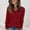 Wine, variant on Womens Sweater Casual V Neck Long Sleeve Shirts Fall Tops Lightweight Tunic Sweaters Fashion Clothes Loose Fit