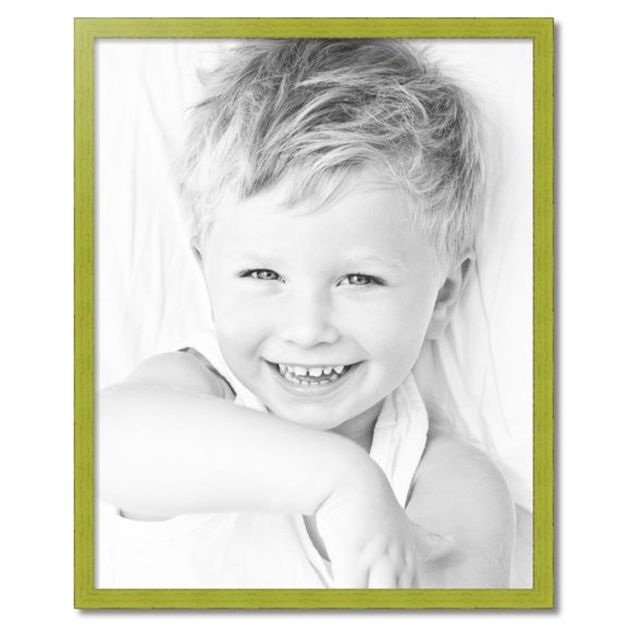 ArtToFrames 32" x 40" Modern Green Picture Frame, 32x40 inch Green Wood Poster Frame (WOM-4589)