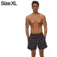 thumbnail image 2 of La natación con cordón impresa tropical de los hombres jadea los pantalones cortos deportivos ocasionales de los pantalones de la playa del flamenco, 2 of 6