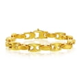 thumbnail image 1 of iJewelry2 Gold Tone Stainless Steel Polished and Matte Finish Anchor Link Bracelet, 1 of 1