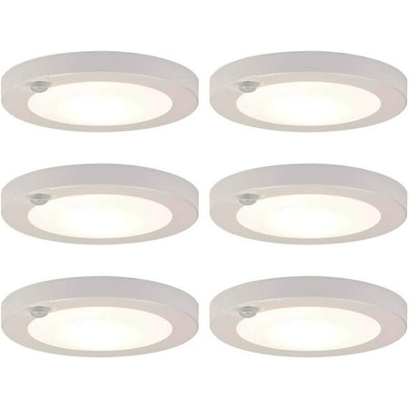 

Ciata Motion Sensor Night Light Indoor-Sensor Lights Indoor Motion Detection-Integrated LED Motion Sensor Flush Mount Indoor Fixture-Indoor-Night Light Motion Sensor Motion Lights 4000K 6 Pack
