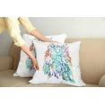 thumbnail image 2 of Ambesonne Colorful Throw Pillow Cover 2 Pack, Feathers Eyes Vision, 18", Multicolor, 2 of 7
