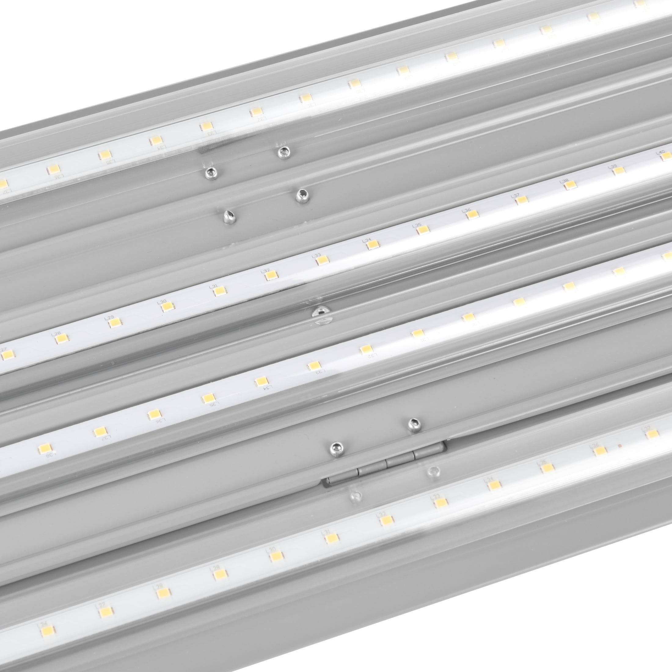 Green Watt LED Shop Light, 4-ft with Swivel Side Panels, 100-watt, 10000 Lumen Ultra Bright, Daylight, Painted Grey, 1-Pack