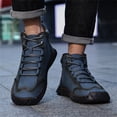 thumbnail image 4 of Men’s Waterproof Leather Boots,Wide Toe Box Ankle Boots with Cushioned Insole,Comfortable Non-Slip Outdoor Walking Shoes, 4 of 6