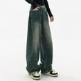 thumbnail image 4 of Jeans For Women Baggy With High Waist Style Streetwear Fashion Vintage Denim Loose Straight Leisure Pants, 4 of 6