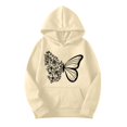 thumbnail image 5 of HSHMT Tracksuit Sweatsuits 2 piece Women's 2 Piece Outfits Butterfly Print Hoodies Pullover Sweatshirt Sweatsuits Joggers Pants With Pockets, 5 of 5