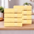 thumbnail image 2 of Ample Decor Hand Towels 100% Cotton for Bathroom 18X28inch -8pcs Yellow, 2 of 6
