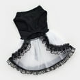 thumbnail image 5 of LOLIPPYY Small Dog Wedding Dress Prevent Cold Tulle Skirt Black For Everyday Wear 1Set, 5 of 6