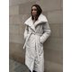 thumbnail image 1 of Parka larga y holgada de algodón con cinturón, Abrigo acolchado de manga larga con cuello de pie, cálido e informal, novedad de invierno, 2024, 1 of 5