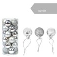 thumbnail image 2 of 24Pcs 30mm Christmas  Tree Ball Bauble Hanging Home Party Ornament Decor, 2 of 2