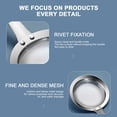 thumbnail image 5 of TIMIFIS Stainless Steel Screen Fine Screen Filter Set Stainless Steel Metal Flat Cooking Skimmer Ladle Ladle with Handle Food Filter Kitchen Tools Kitchen Baking Oil Filter Flour Scree, 5 of 5