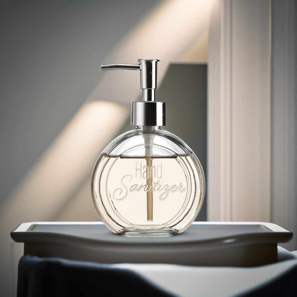 Glass Hand Sanitizer Soap Dispenser 13 oz