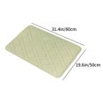thumbnail image 3 of Soft & Absorbent Bathroom Floor Mat | Non-Slip Backing for Safety | Machine Washable Golden Turtle Velvet Rug | 50x80cm | Gray, Coffee, Khaki, Red, Green, Purple, Light Blue, 3 of 6