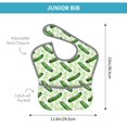 thumbnail image 4 of Susaid Green Cucumber1 Print Bibs for Babies Toddlers Adjustable Waterproof Free Soft Durable Bibs for eating with Large Pocket Food Catcher, 4 of 8