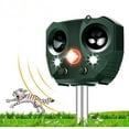 thumbnail image 1 of Ultrasonic Animal Repeller Solar Waterproof with Motion Sensor, Flash, USB Rechargeable, Effective Repellent for Dog Cat Deer Raccoon Rabbit Squirrel Bird Farm Garden Yard, 1 of 5