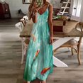 thumbnail image 3 of Lucky Koi Fish Lotus Leaf Sleeveless Dress Woman Fashion Long Dresses Women's Summer Suit Dress Summer 2025 Women, 3 of 7