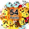 "Pack of 54, The Elixir Party 2"" Mini Emoji Keychain Cushion Pillow Set Party Supplies, Clawmachine Refill Prizes, Pinata Filler for Kids, No-Repeated"