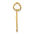 thumbnail image 2 of 14k Yellow Gold Small Brushed Diamond-cut Number 1 Charm Pendant, 2 of 4