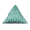 thumbnail image 4 of Pineapple Lounger Chair Bag, Abstract Summer Pattern with Exotic Fruit and Minimal Ornaments, High Capacity Storage with Handle Container, Lounger Size, Pale Yellow Turquoise, by Ambesonne, 4 of 5