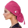 thumbnail image 1 of Aocisk Unisex Breathable Baseball Cap With Sweatband And Adjustable Button Closure For Outdoor Activities Hot Pink One Size, 1 of 3