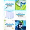 thumbnail image 7 of Lanbubble Toddler Boys Swimsuits Trunk Rashguard Long Sleeve Top Shorts 2 Pieces Bathing Suit Swimwear 3-8Y, 7 of 7