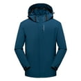 thumbnail image 1 of IROINNID Veste Extérieure pour Hommes en Solde, Coupe-Vent de Randonnée Confortable, Imperméable, à Capuche, Manches Longues, Bleu Ciel, 1 of 2